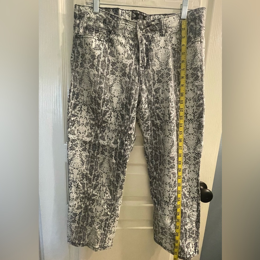Tru Luxe Snake Print cropped jeans